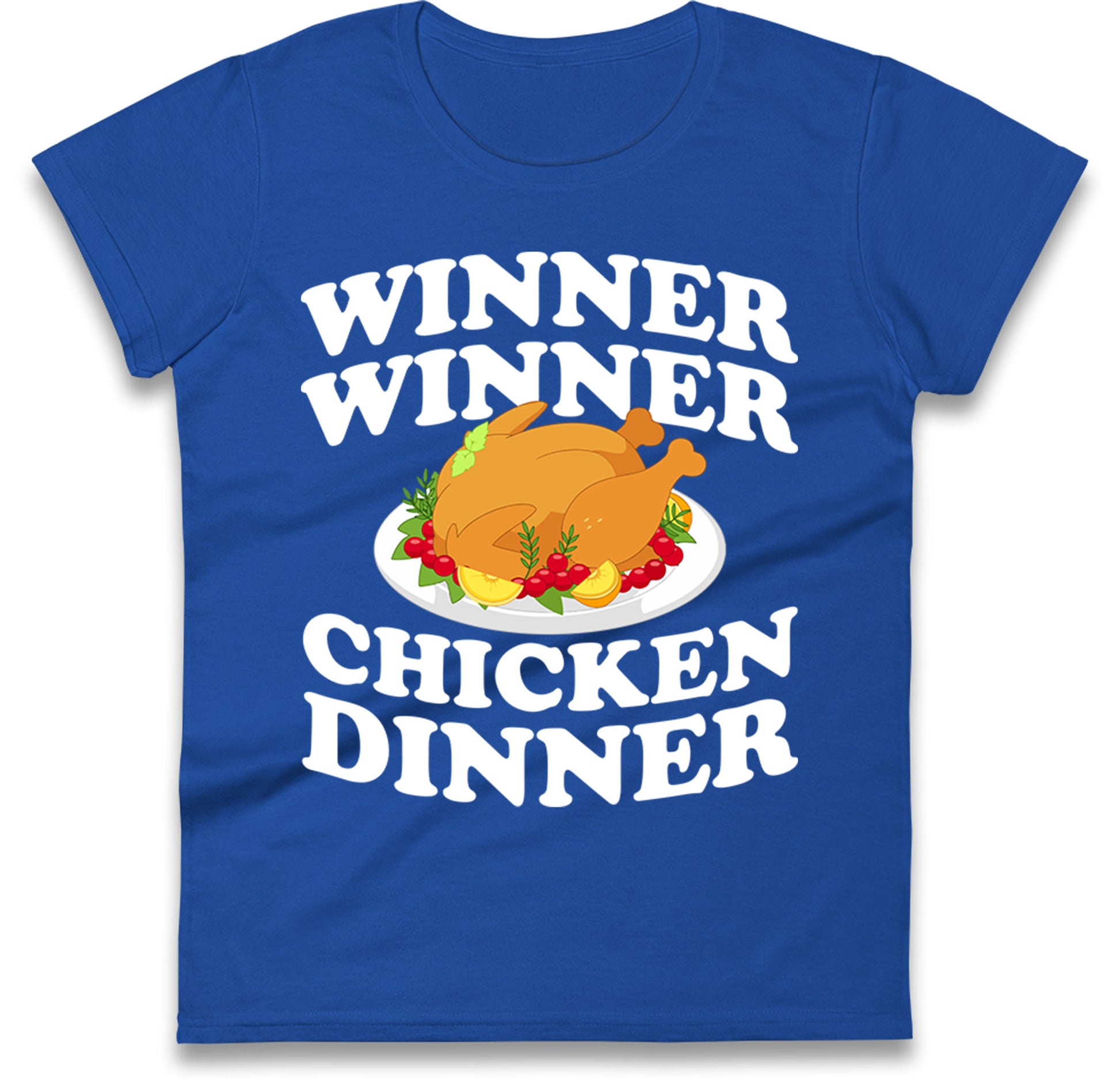 Chicken Dinner Pubg Ladies T-Shirt