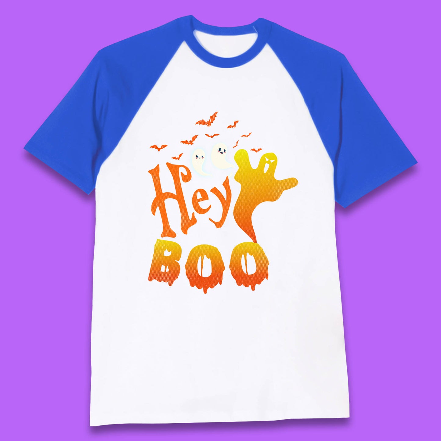 Whispers in the Moonlit Night Hey Boo Horror Scary Costume Halloween Boo Wear Baseball T Shirt