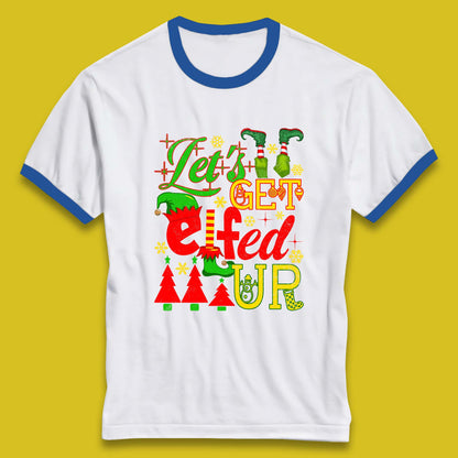 christmas elf ringer t shirt
