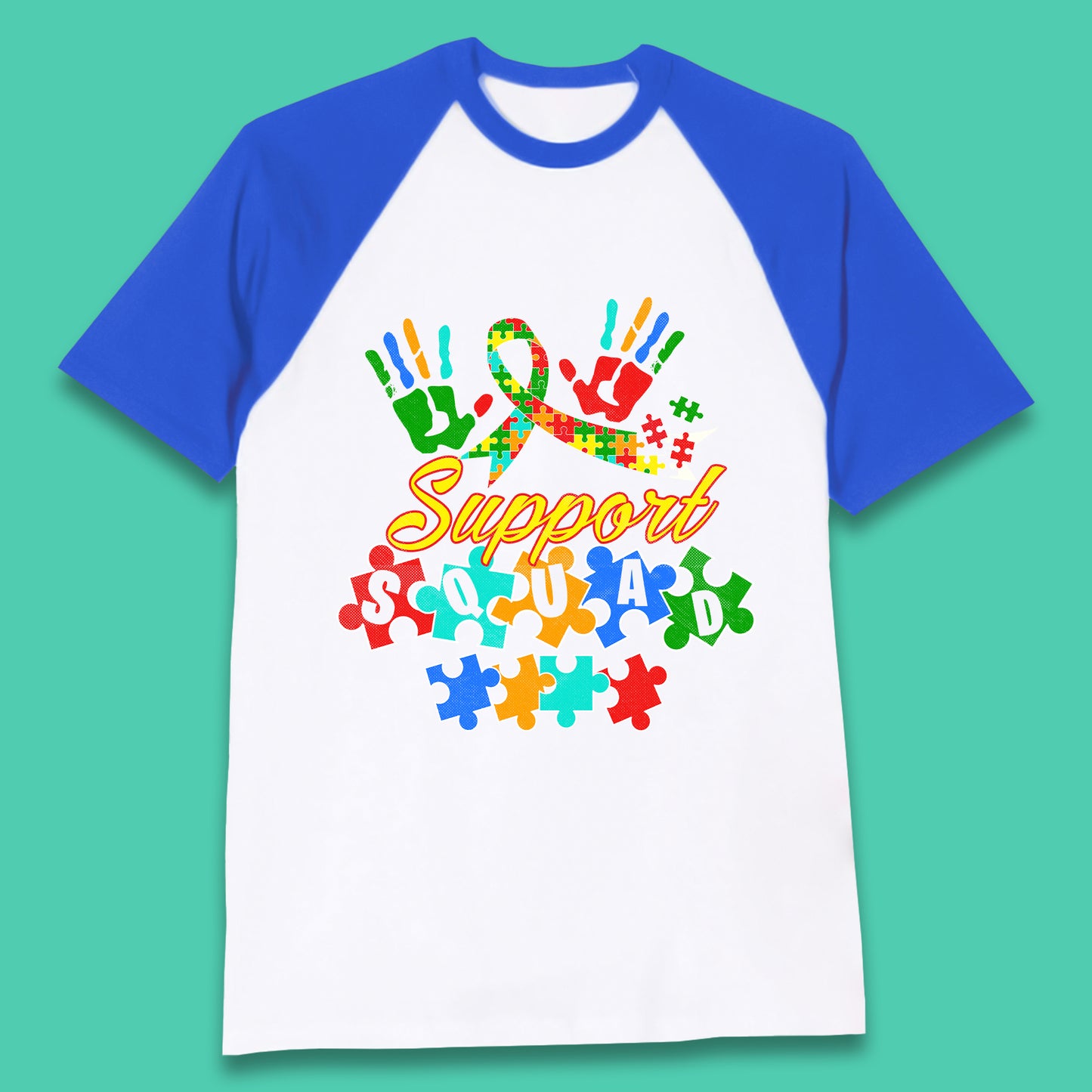 Autism Support Squad Baseball T-Shirt
