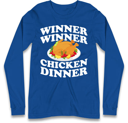 Chicken Dinner Pubg Long Sleeve T-Shirt