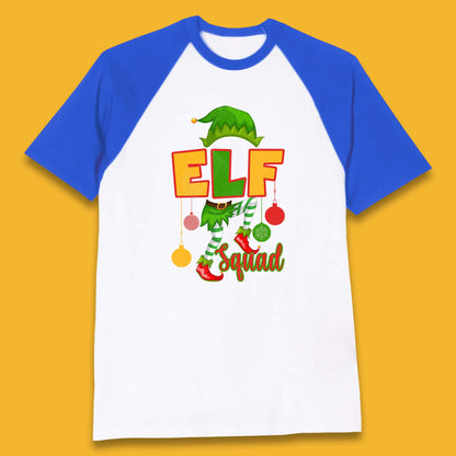 elf squad christmas baseball t shirt