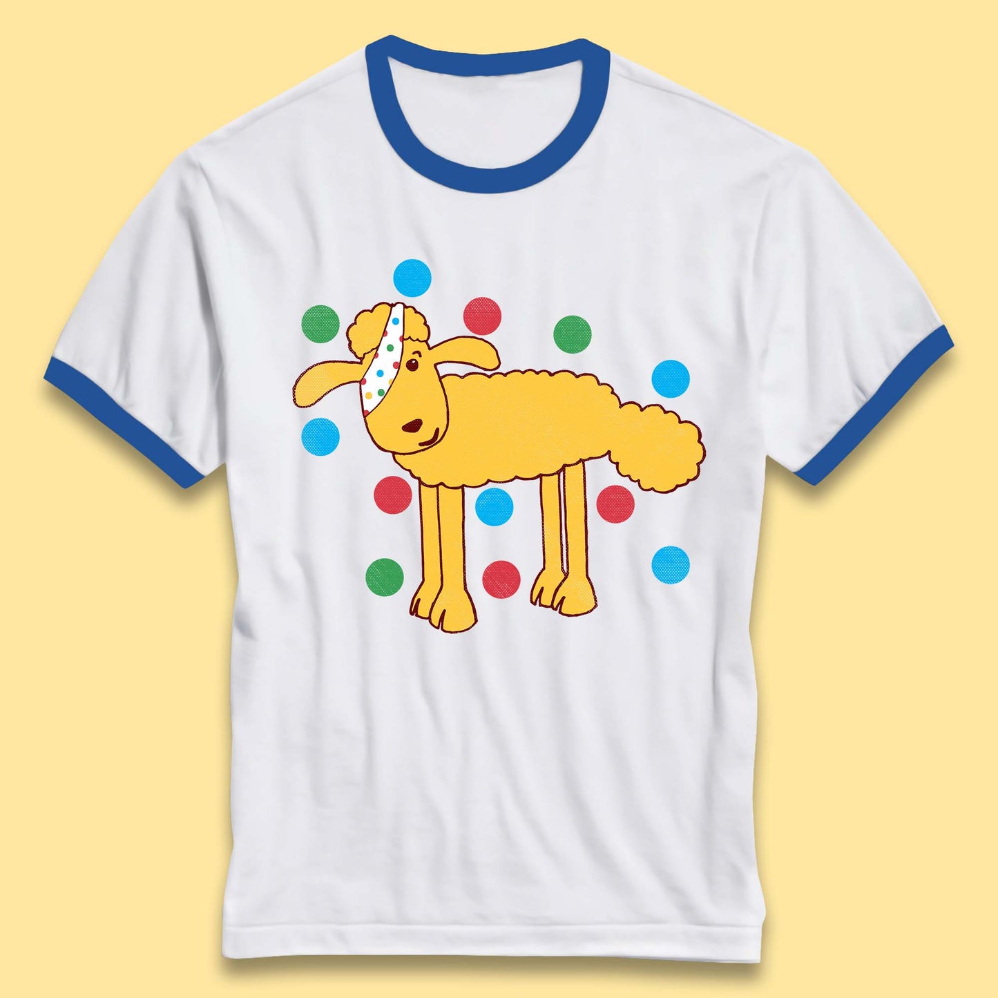 Spotty Pudsey Sheep Children In Need Dotty Spot Charity Raising Pudsey Sheep Ringer T Shirt