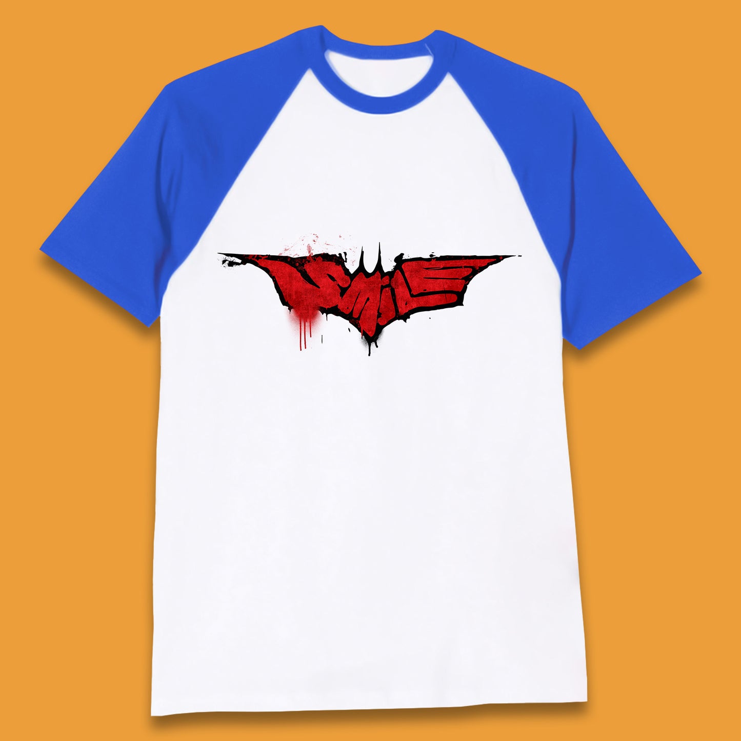 Smile Batman Logo Batman Beyond Superhero Animated Television Series DC Comics Superhero Baseball T Shirt