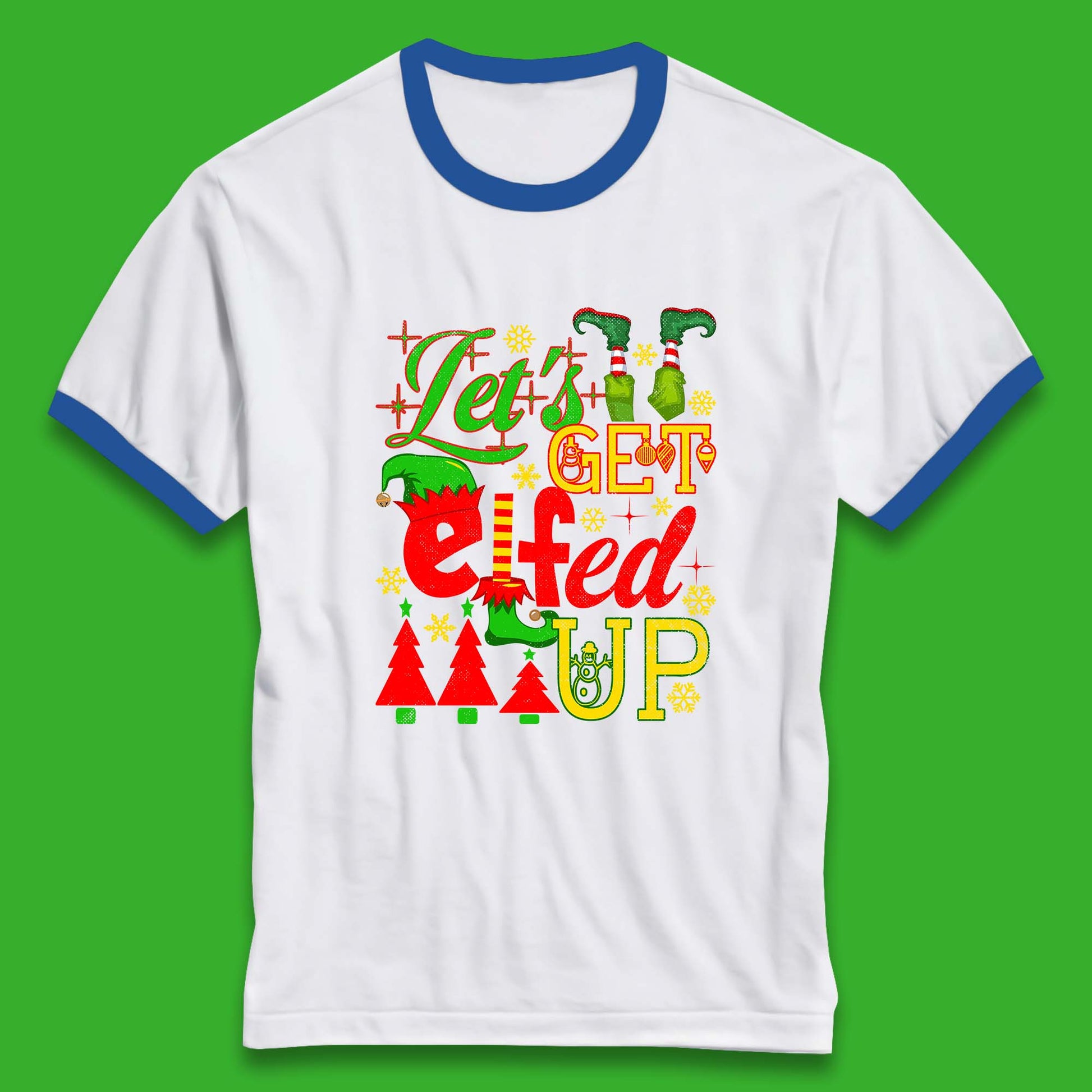 elf christmas ringer t shirt
