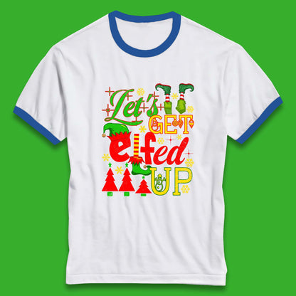 elf christmas ringer t shirt