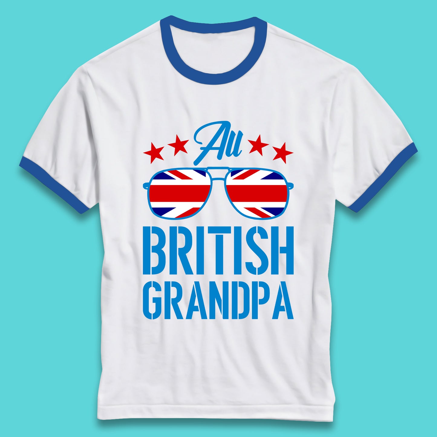 British Grandpa Ringer T-Shirt