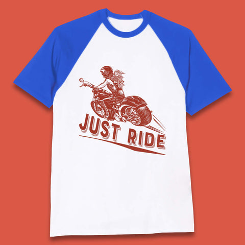 Just Ride Baseball T-Shirt
