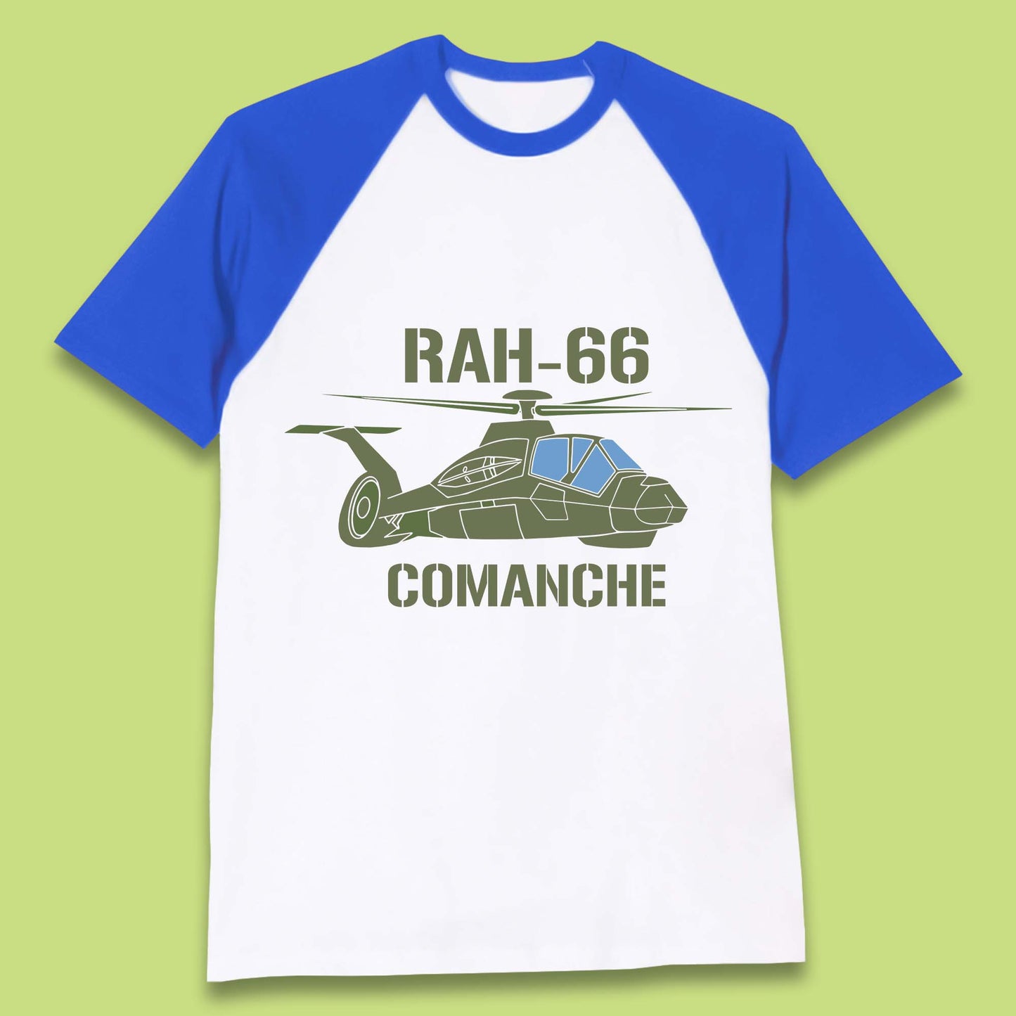 Boeing–Sikorsky RAH-66 Comanche US Army Gunship Attack Helicopter Baseball T Shirt