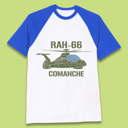 Boeing–Sikorsky RAH-66 Comanche US Army Gunship Attack Helicopter Baseball T Shirt