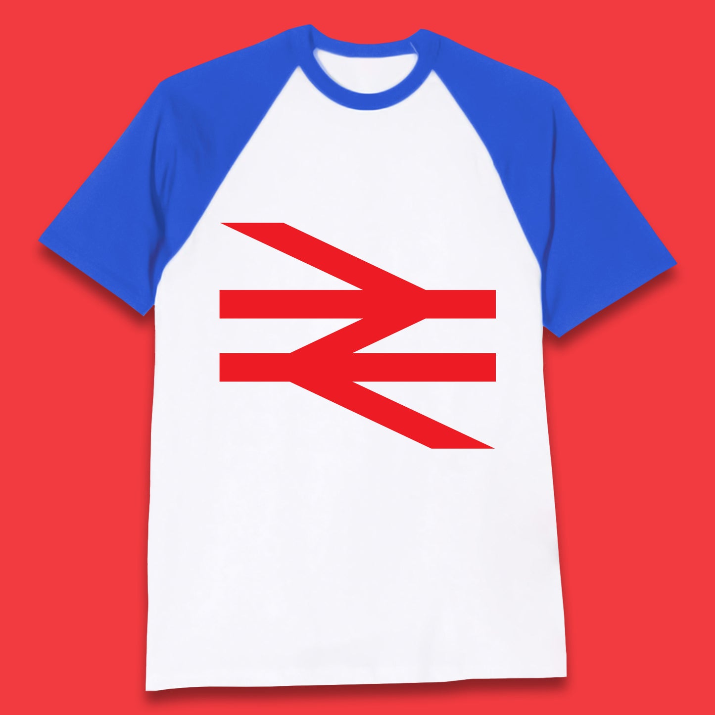 British Rail Union Jack Logo Trains Trainspotter Train Nationalisation Britain Uk Labour Politics Baseball T Shirt