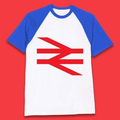 British Rail Union Jack Logo Trains Trainspotter Train Nationalisation Britain Uk Labour Politics Baseball T Shirt