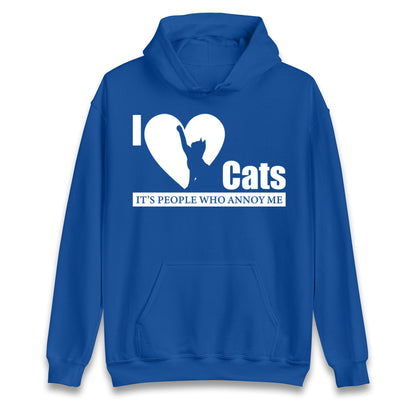 i love cats hoodie