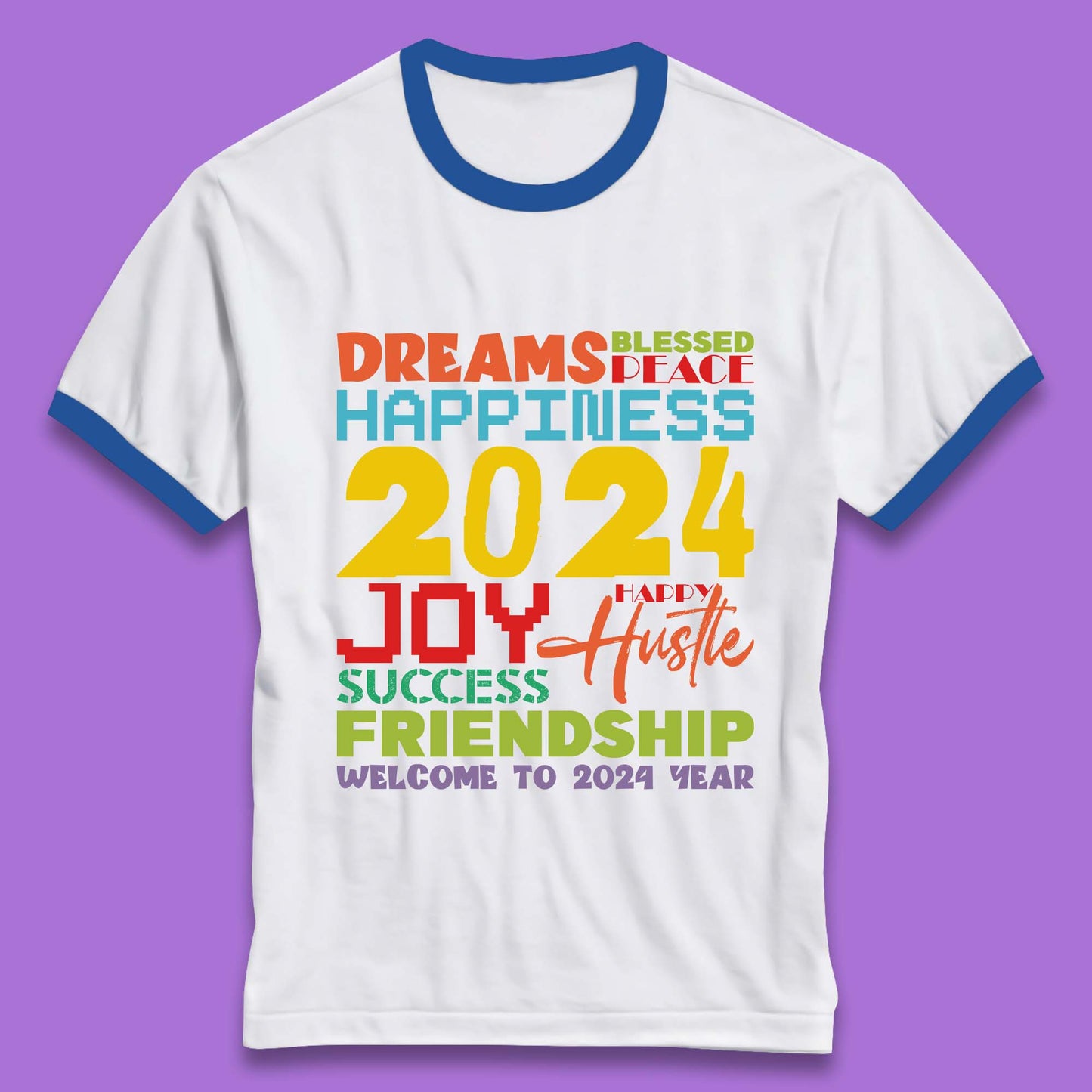 Welcome To 2024 Year Ringer T-Shirt