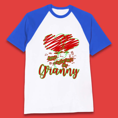 Happy Valentine's Day Granny Baseball T-Shirt
