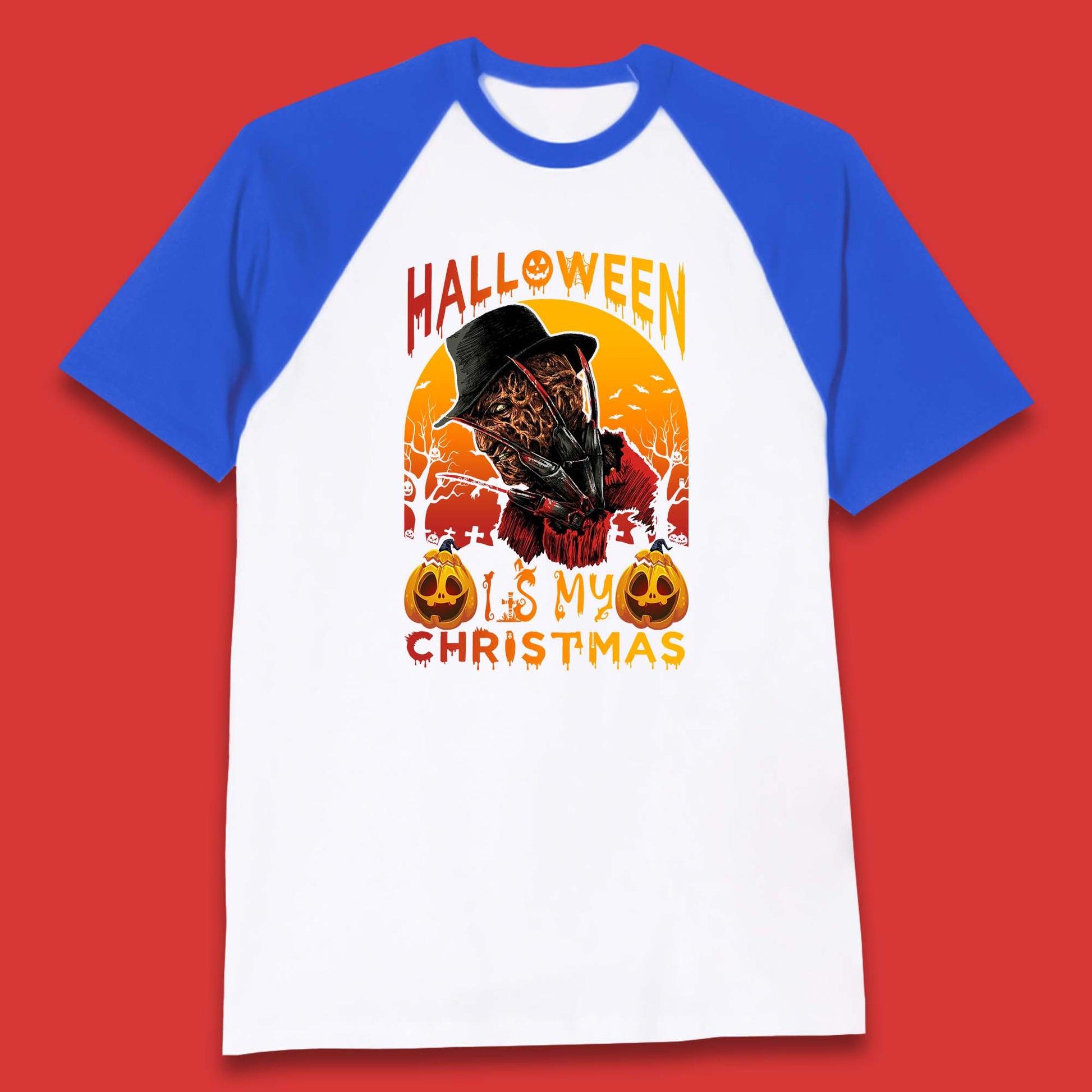 freddy krueger baseball t shirt
