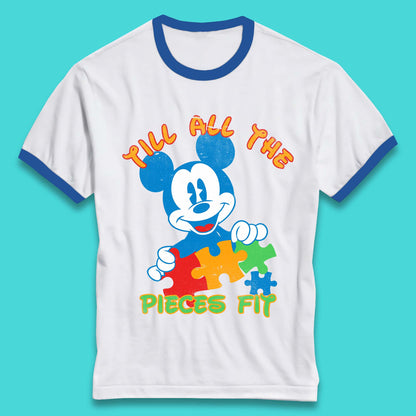 Autism Mickey Mouse Ringer T-Shirt