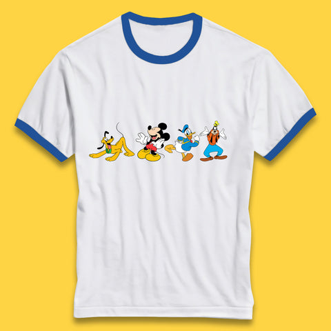Mickey And Friends Mickey Mouse Daisy Duck Pluto Goofy Donald Duck Disney Group Disney Best Friends Ringer T Shirt