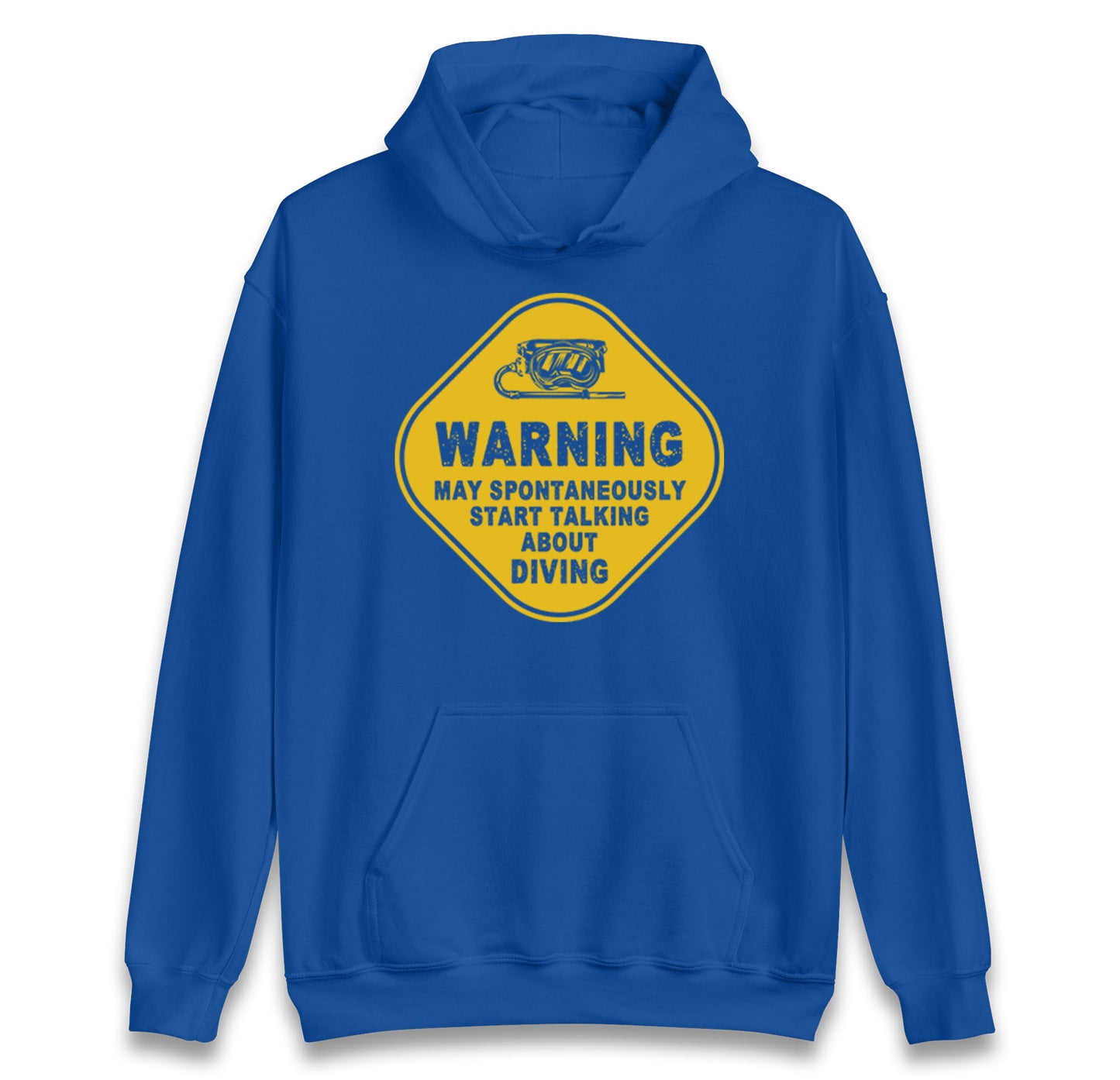 warning diving hoodie