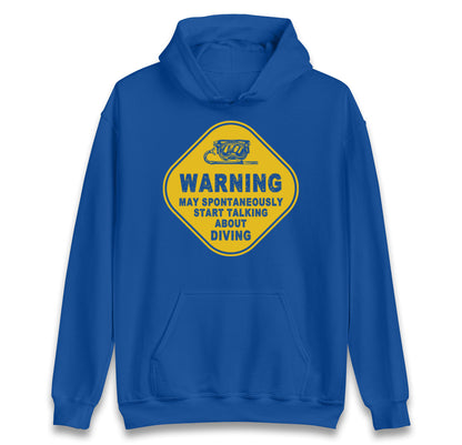 warning diving hoodie