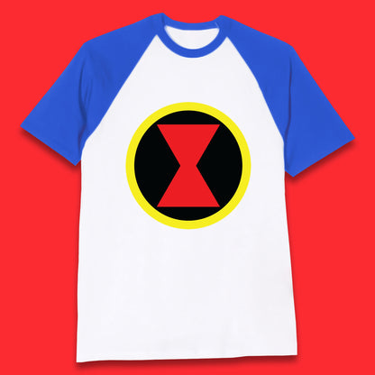Black Widow Diy Black Symbol Logo Marvel Avengers Superhero Marvel Comics Gift for Marvel Fan Baseball T Shirt
