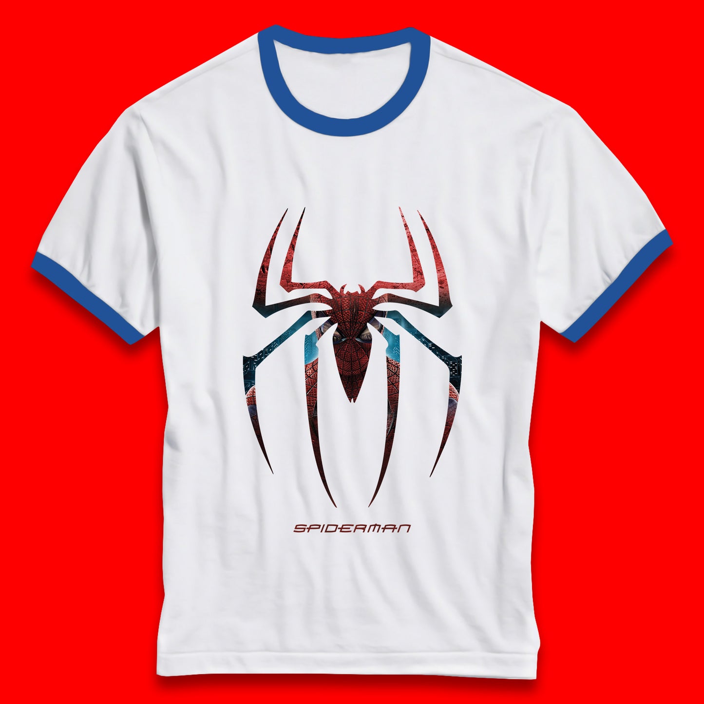 Spiderman Logo Amazing Spider Man Marvel Comics Character Superhero Marvel Avengers Spiderman Ringer T Shirt