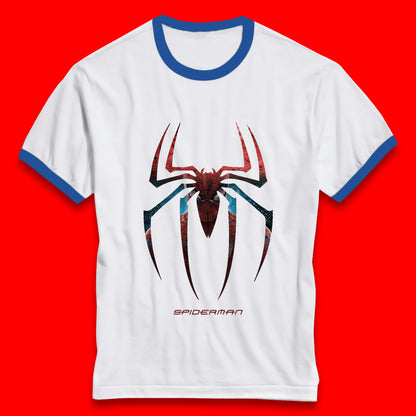 Spiderman Logo Amazing Spider Man Marvel Comics Character Superhero Marvel Avengers Spiderman Ringer T Shirt