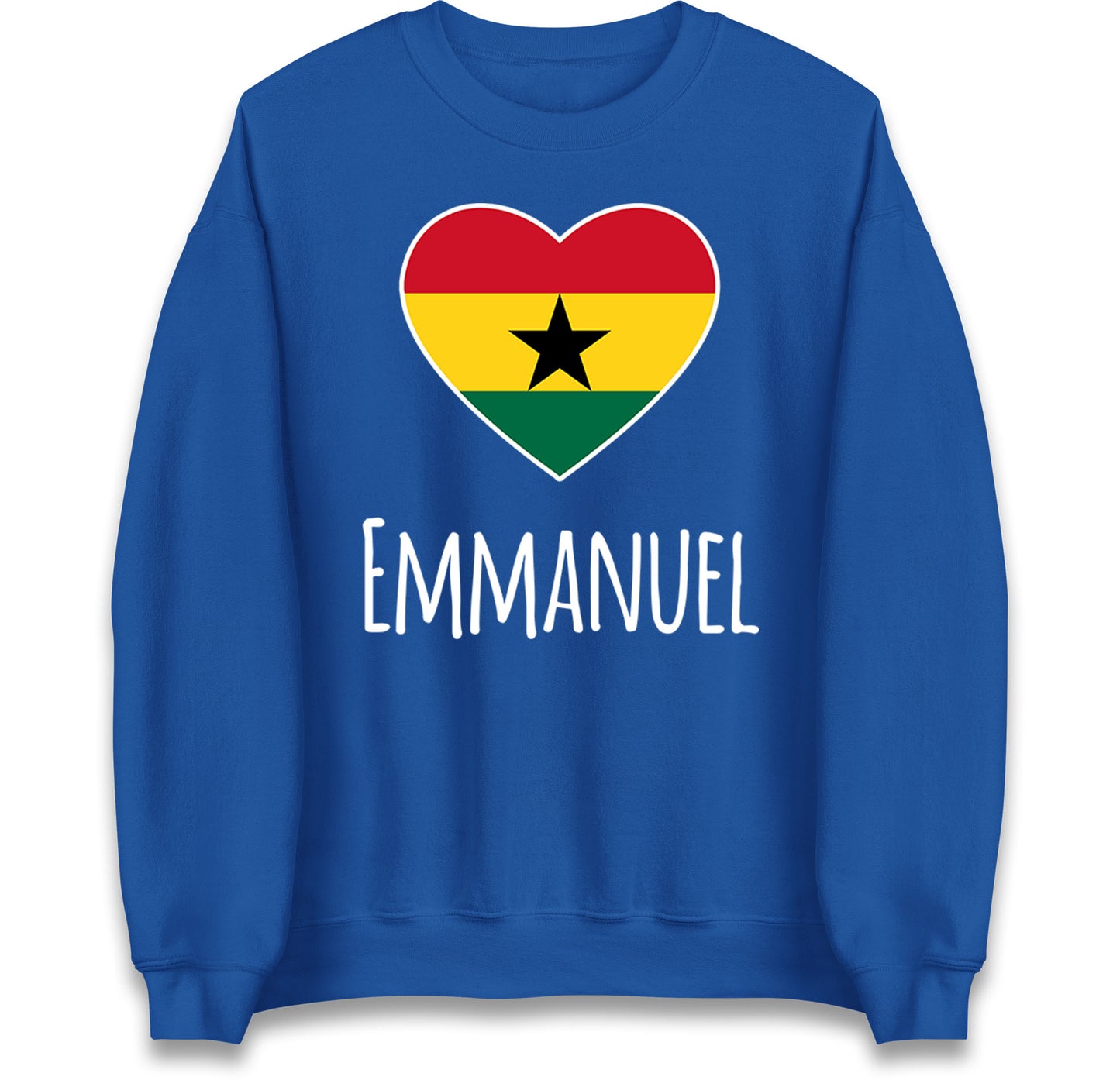 ghana heart flag jumper