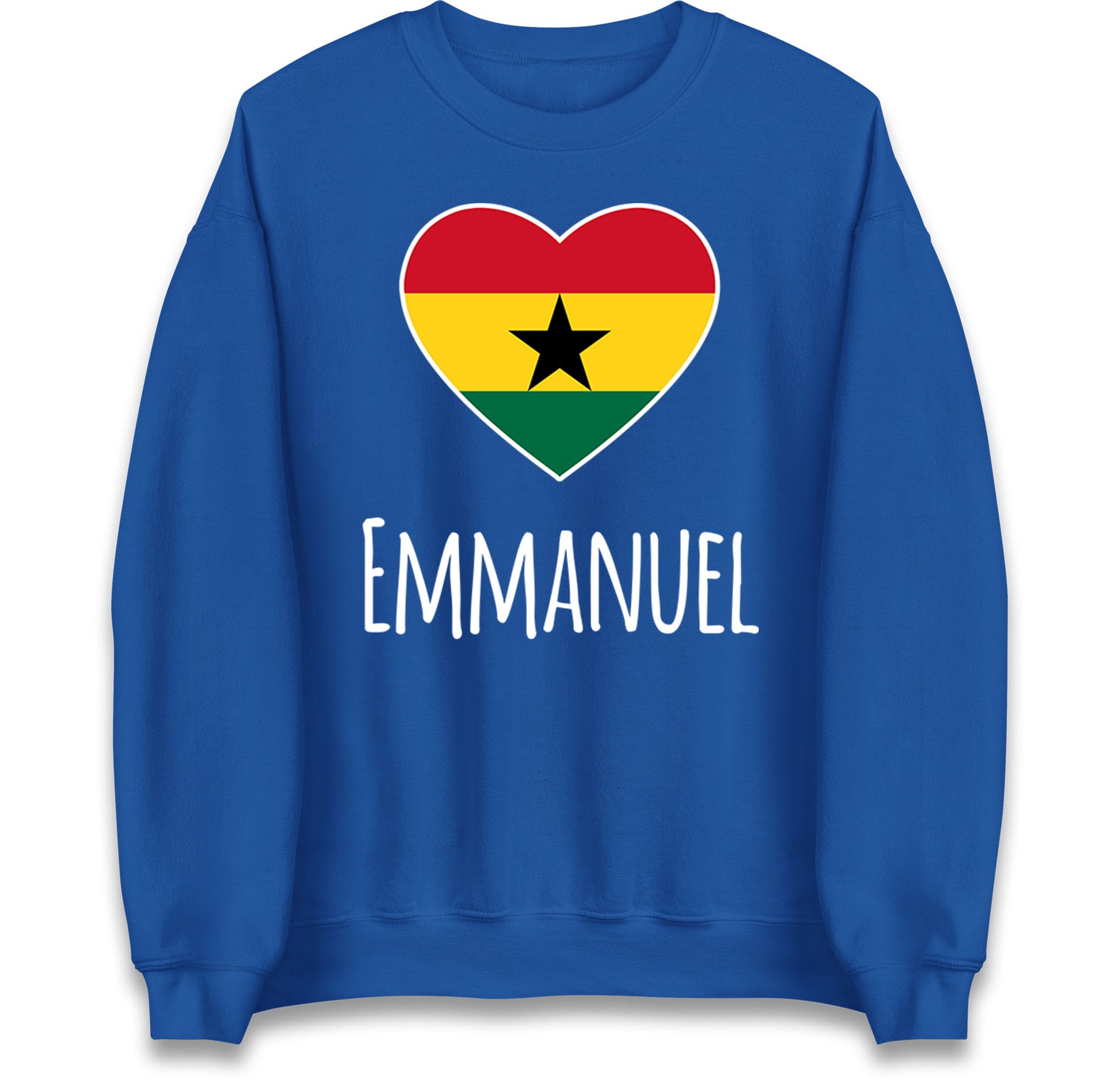 ghana heart flag jumper