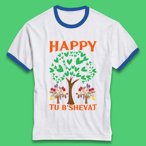 Happy Tu B'Shevat Ringer T-Shirt