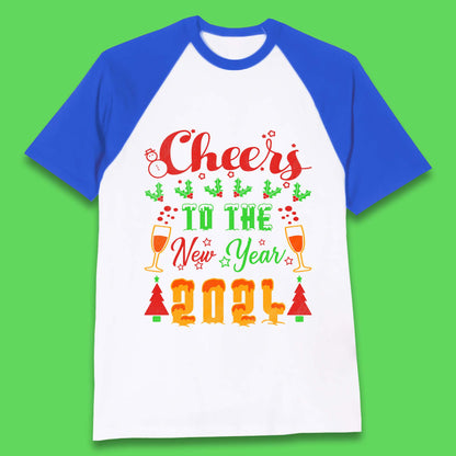 Cheers To The New Year 2024 Baseball T-Shirt