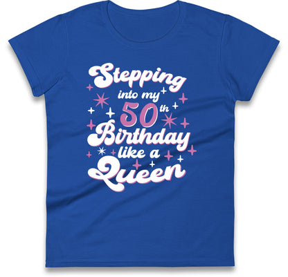 Queen 50th Birthday Womens T Shirt