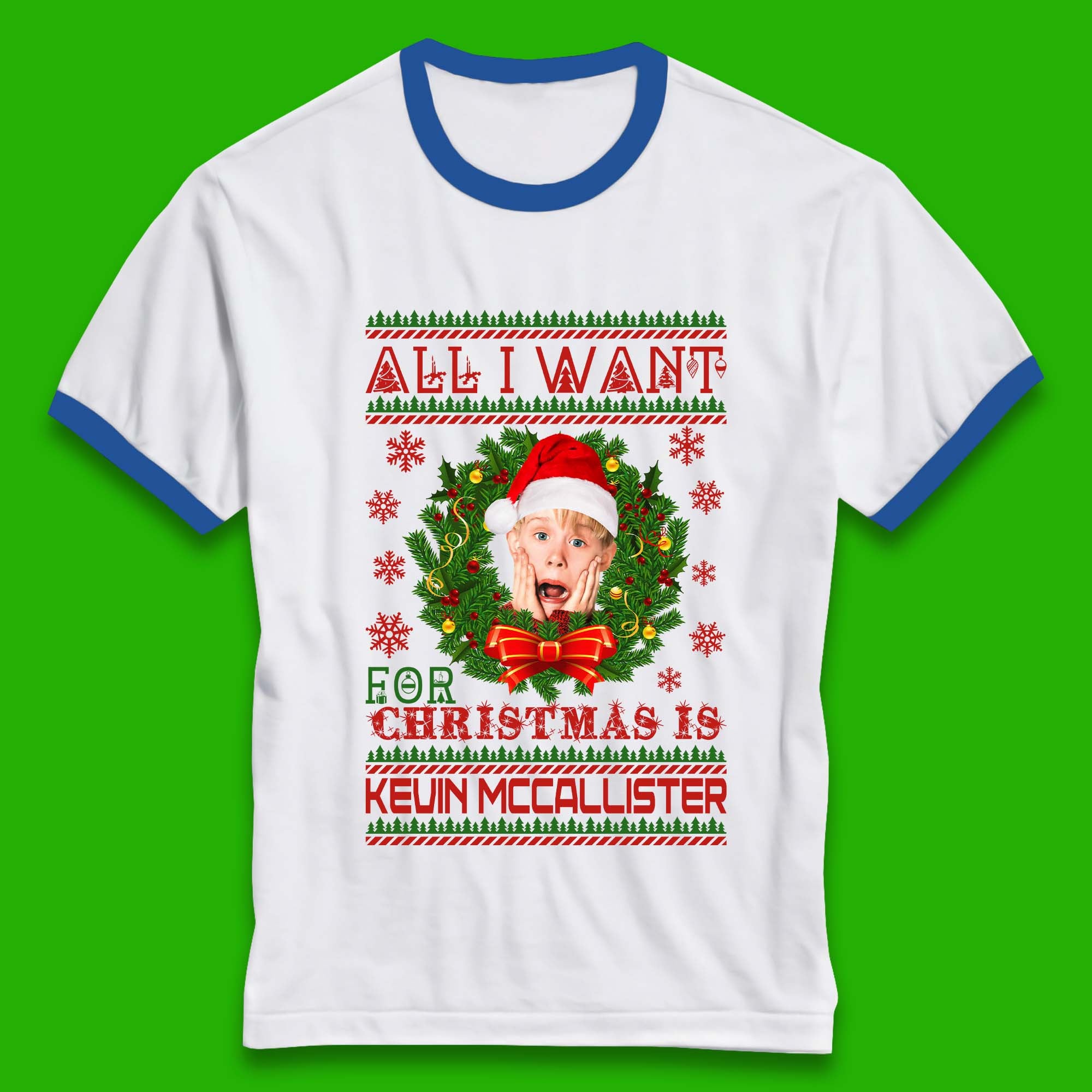 Kevin McCallister Christmas Ringer T-Shirt