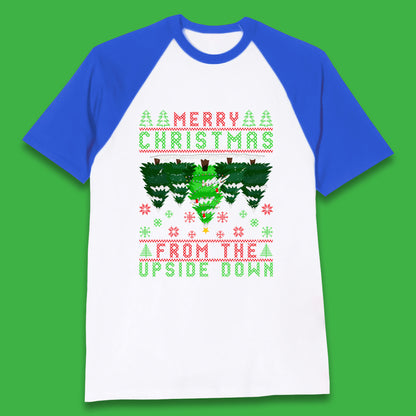 merry christmas from the upside down tree t shirt