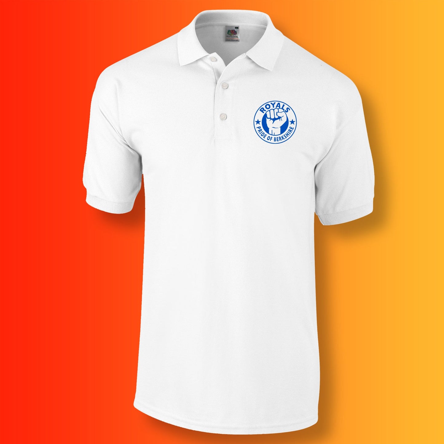 Royals Polo Shirt with The Pride of Berkshire Design White