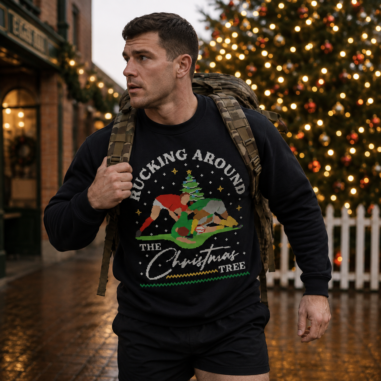 Rucking Around The Christmas Tree Jumper