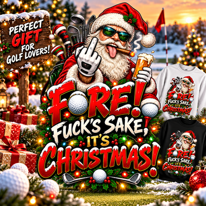 Rude Golf Christmas Jumper