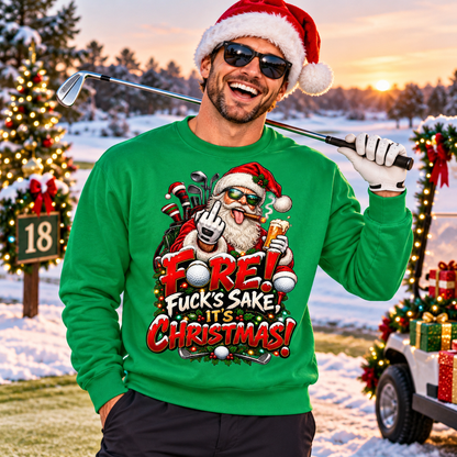 Rude Golf Christmas Jumper