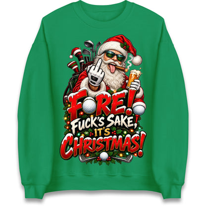 Rude Golf Christmas Jumper
