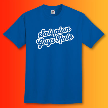 Salopian Guys Rule T-Shirt Royal Blue