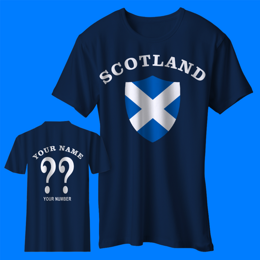Personalised Scotland Football T Shirt