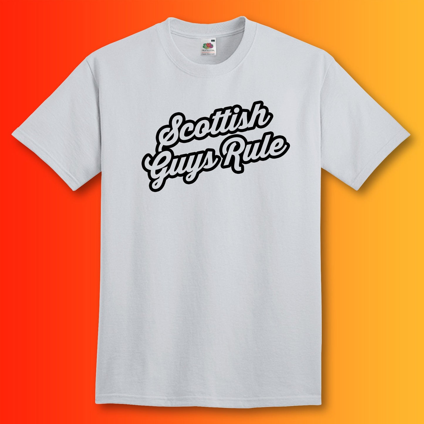 Scottish Guys Rule T-Shirt Heather Grey