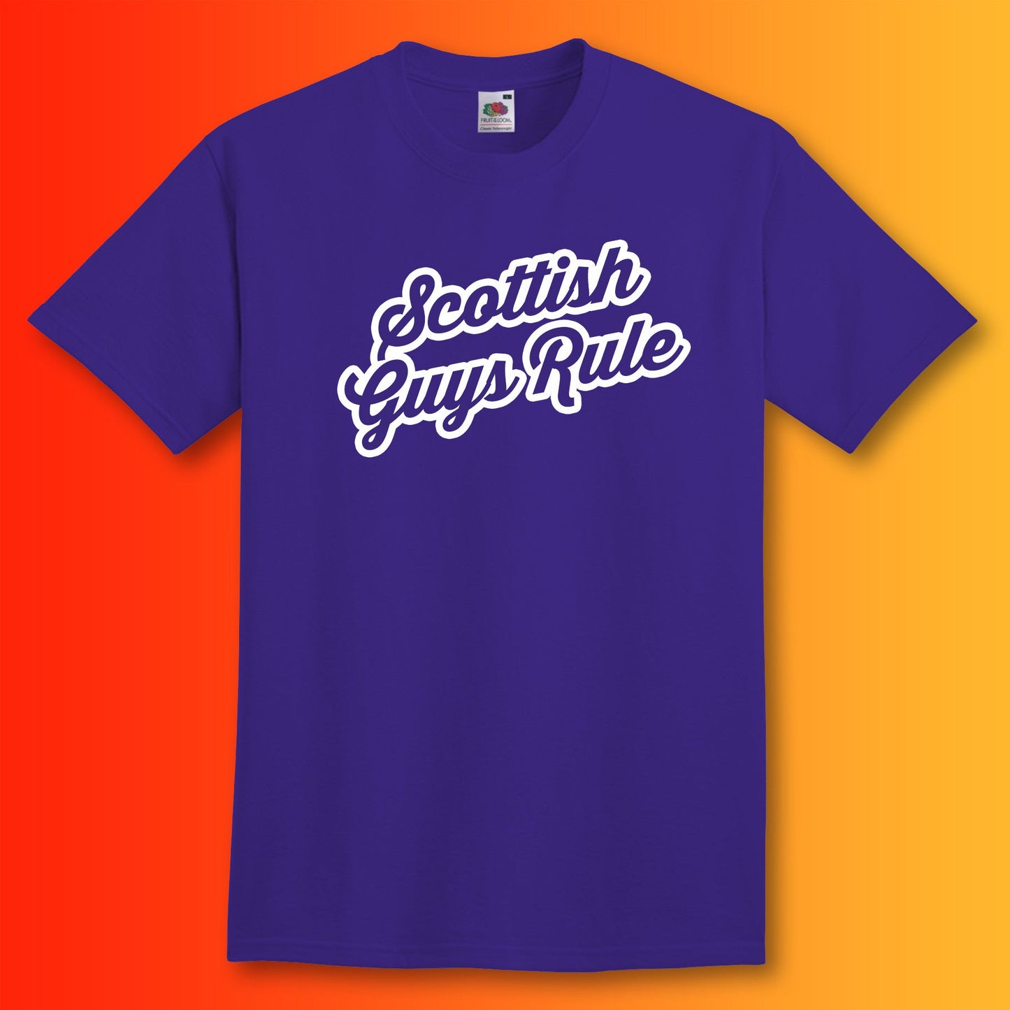 Scottish Guys Rule T-Shirt Purple