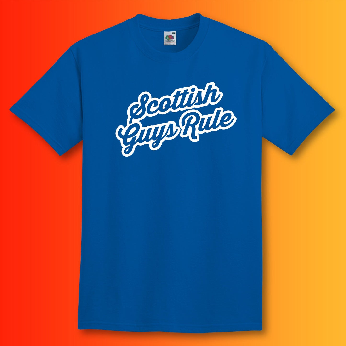 Scottish Guys Rule T-Shirt Royal Blue