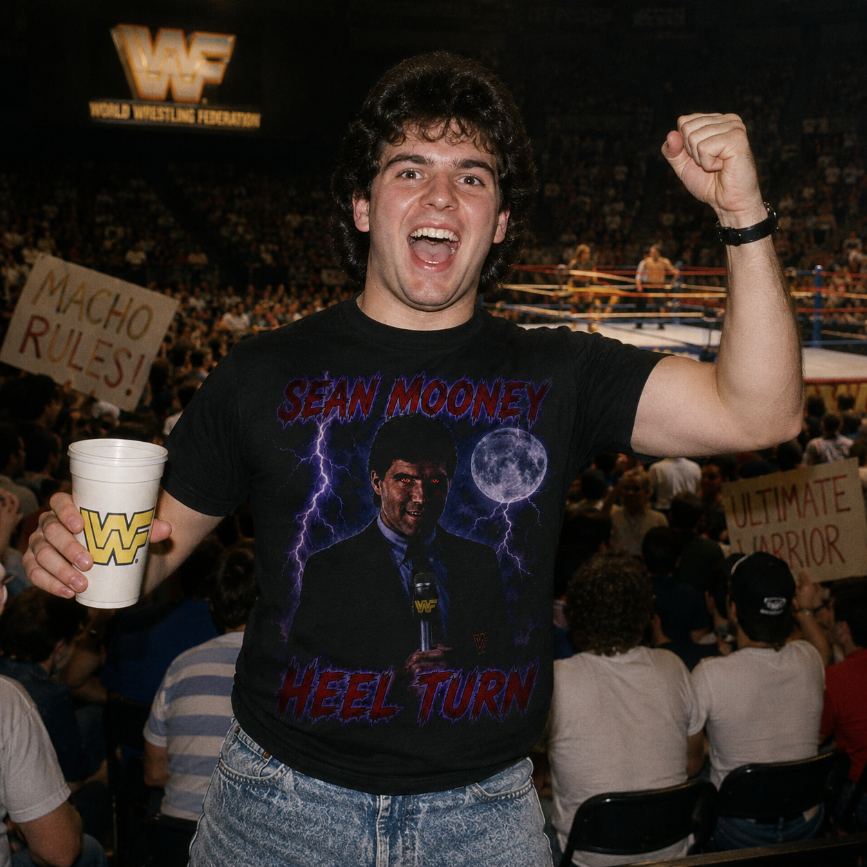Sean Mooney WWF Wrestling T Shirt