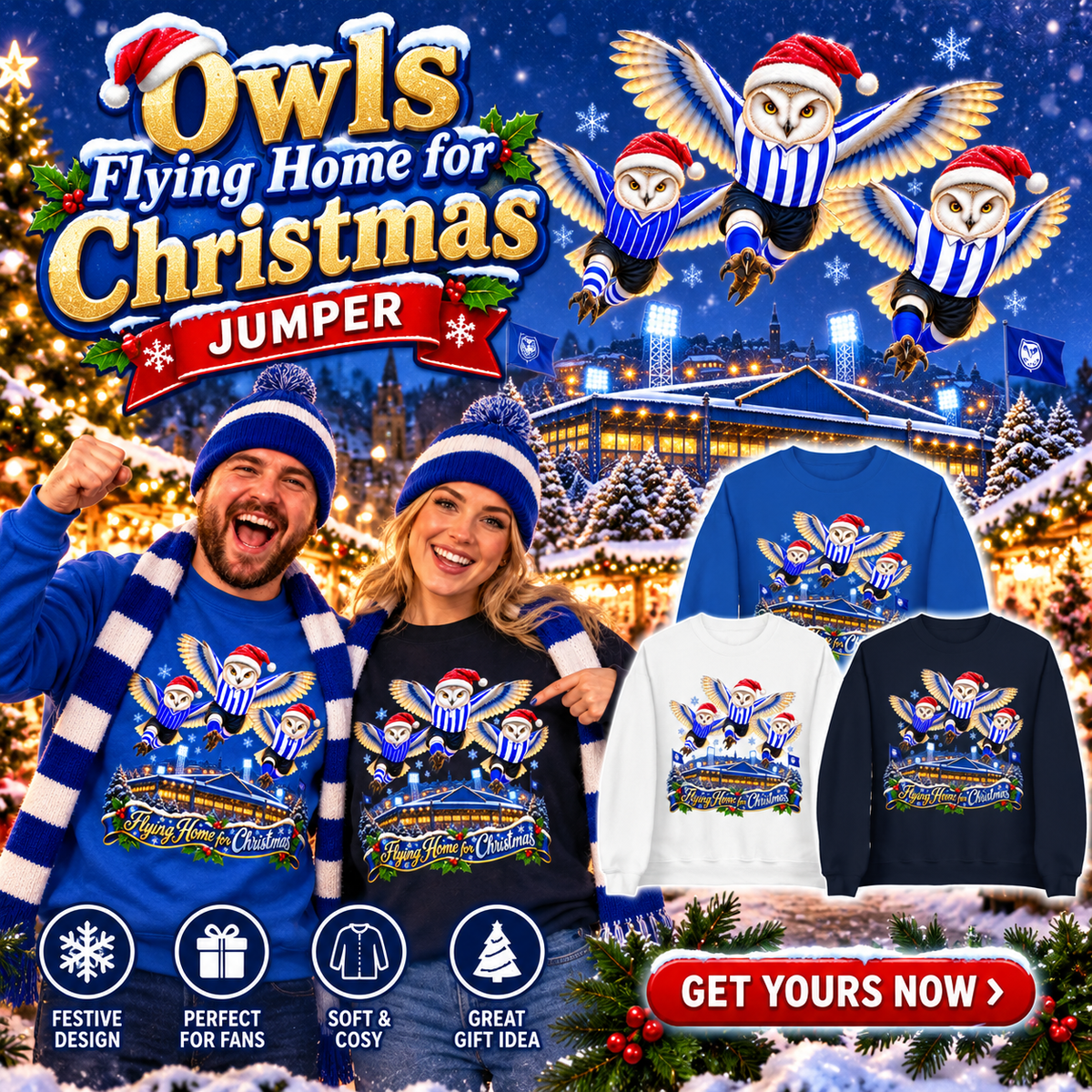 Sheff Wed Christmas Jumper