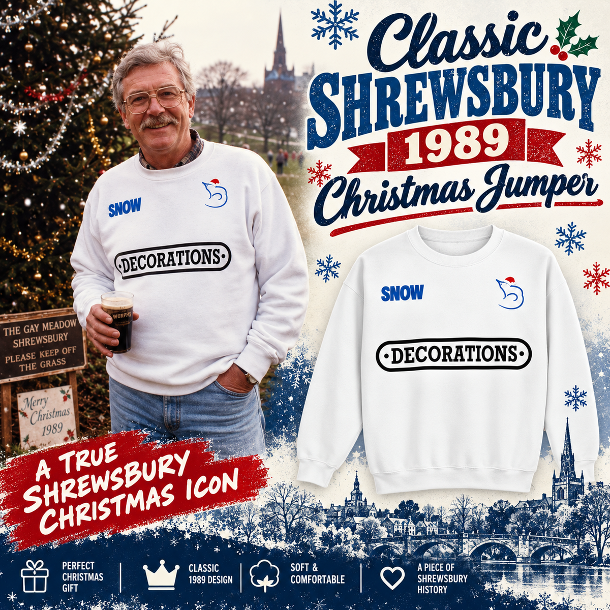 Shrewsbury Christmas Jumper