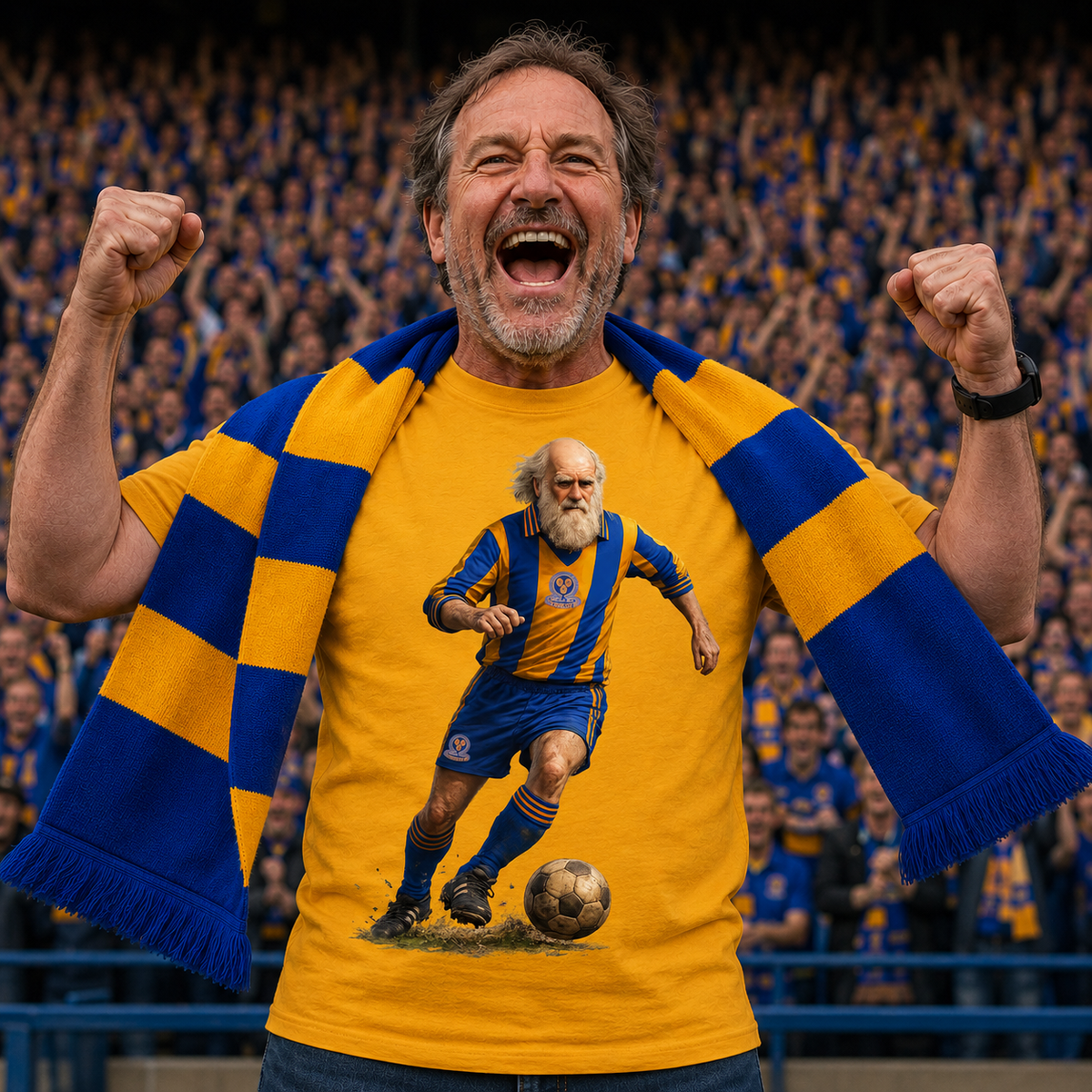 Shrewsbury Town Charles Darwin Football Shirt