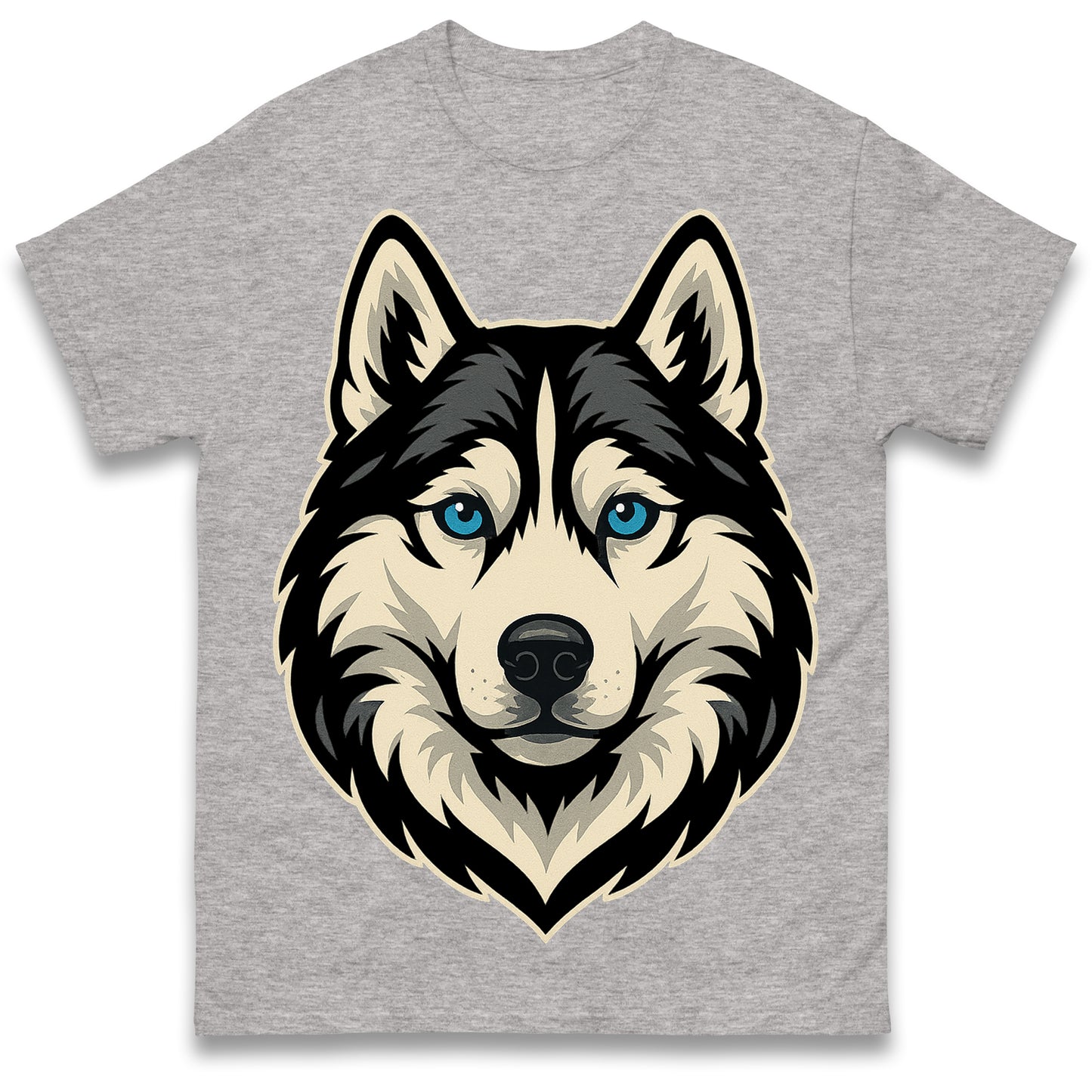Siberian Husky Face T Shirt