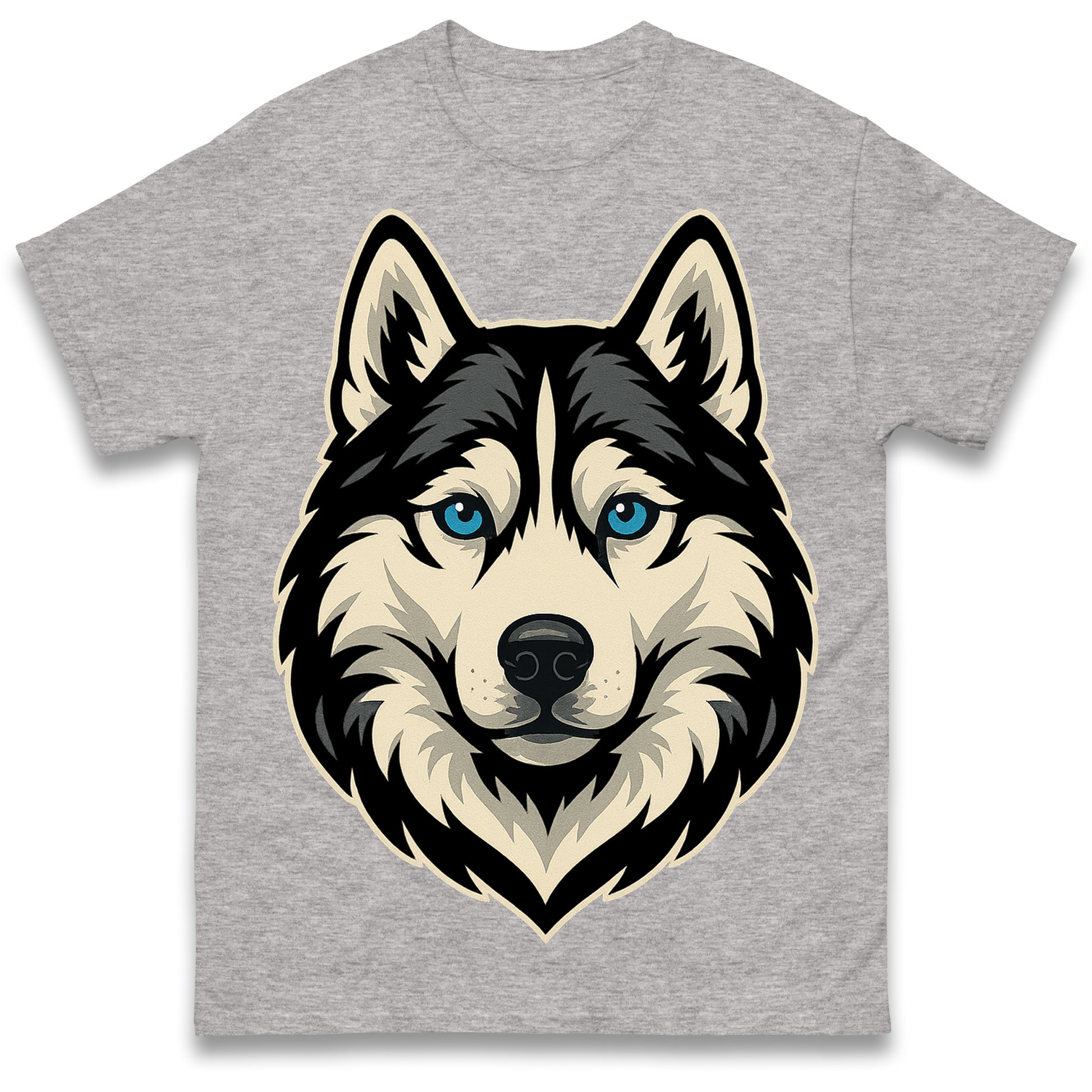 Siberian Husky Face T Shirt